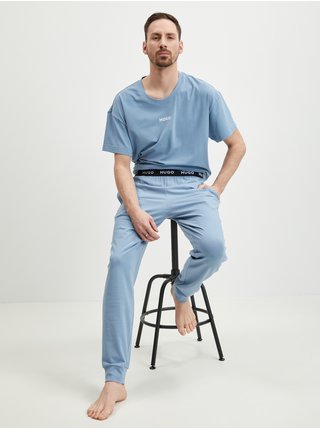 Modré pánské pyžamové kalhoty HUGO