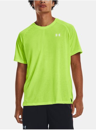 Neonové zelené sportovní tričko Under Armour UA STREAKER TEE 