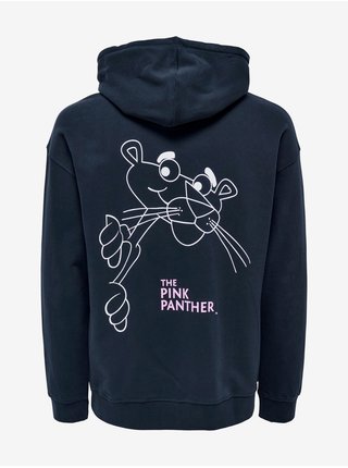 Tmavě modrá pánská mikina ONLY & SONS  Pink Panther