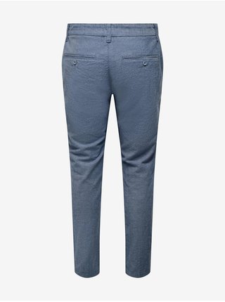 Chino nohavice pre mužov ONLY & SONS - modrá