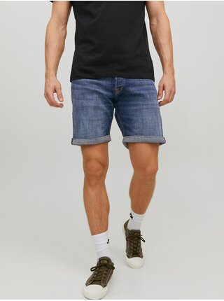 Modré pánské džínové kraťasy Jack & Jones Chris