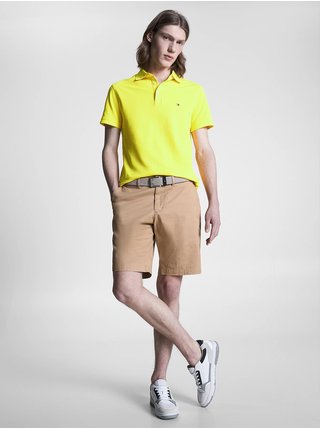 Žluté pánské polo tričko Tommy Hilfiger 1985 Slim Polo