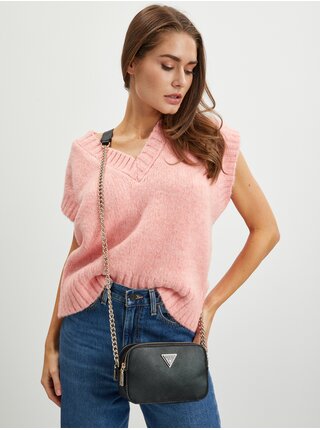 Černá dámská crossbody kabelka Guess Eco Alexie Crossbody Camera