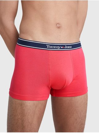 Tmavě růžové pánské boxerky Tommy Hilfiger Essential Trunk