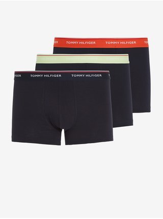 Sada tří černých pánských boxerek Tommy Hilfiger Premium Essentials Trunk