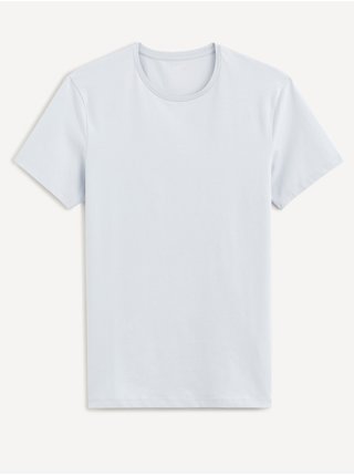 Bílé pánské basic tričko Celio Neunir