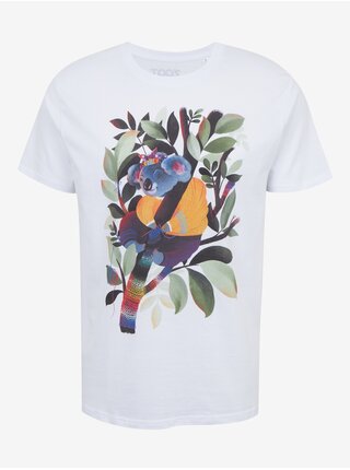 Bílé pánské tričko s potiskem Zoot DOBRO. Koala