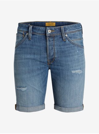 Modré pánské džínové kraťasy Jack & Jones Rick