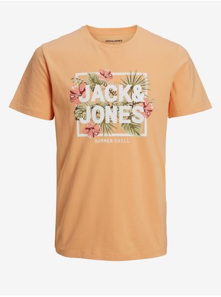 Tričká s krátkym rukávom pre mužov Jack & Jones - oranžová