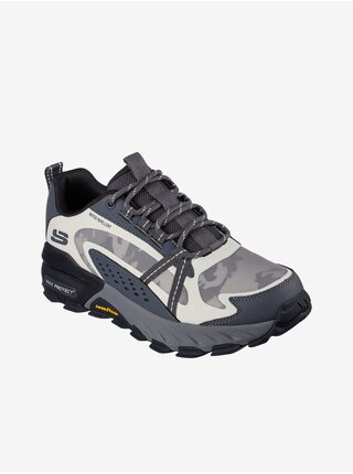 Šedé pánské tenisky s koženými detaily Skechers