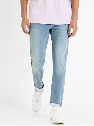 Světle modré pánské slim fit džíny Celio C25 Dosuper
