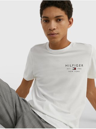 Bílé pánské tričko Tommy Hilfiger Brand Love Small