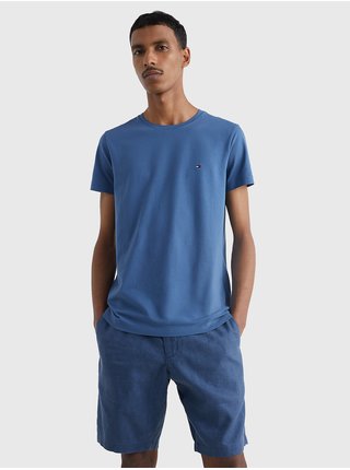 Modré pánské tričko Tommy Hilfiger Strech Slim Fit Tee 