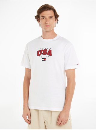Bílé pánské tričko Tommy Jeans Modern Sport