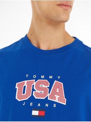 Modré pánské tričko Tommy Jeans Modern Sport 