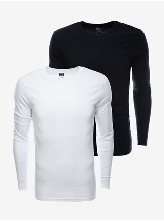 Basic tričká pre mužov Ombre Clothing - biela, čierna
