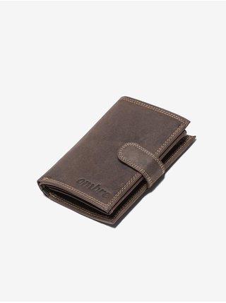 Peňaženky pre mužov Ombre Clothing - hnedá