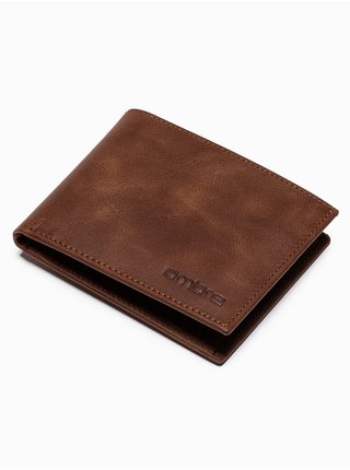 Peňaženky pre mužov Ombre Clothing - hnedá