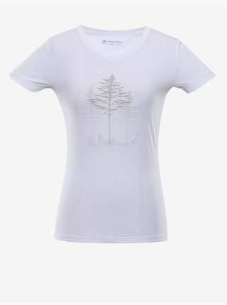 Dámské triko z organické bavlny ALPINE PRO NATURA bílá