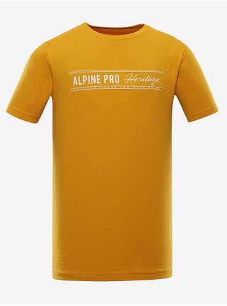 Pánské bavlnené triko ALPINE PRO ZIMIW žlutá