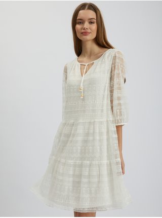 Bílé dámské krajkové šaty ORSAY