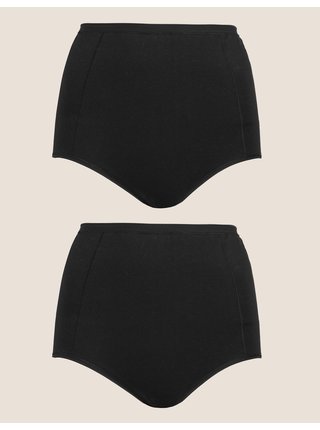 Sada dvou dámských stahovacích kalhotek v černé barvě  Marks & Spencer 