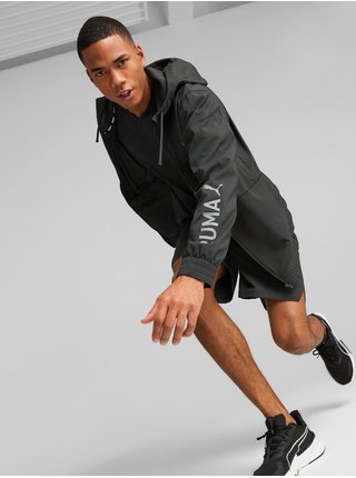 Čierna pánska ľahká športová bunda Puma Fit Woven