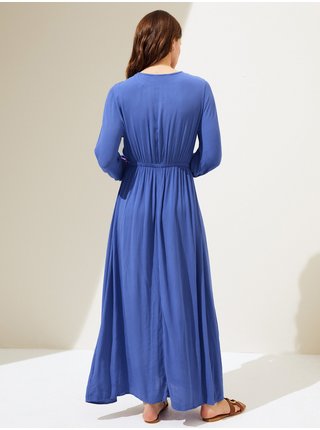 Voľnočasové šaty pre ženy Marks & Spencer - modrá, tmavoružová