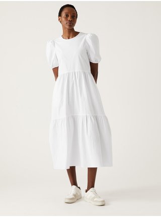 Šaty pre ženy Marks & Spencer - biela