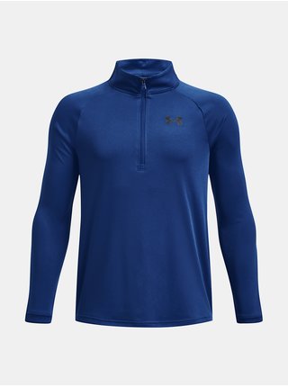 Tmavě modré sportovní tričko Under Armour UA Tech 2.0 1/2 Zip   