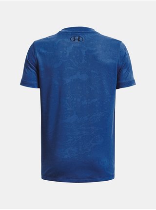 Modré klučičí sportovní tričko Under Armour UA Tech Vent Jacquard SS   