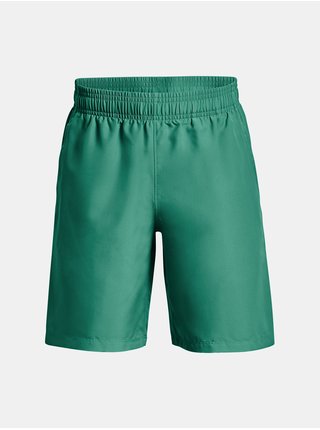 Zelené chlapčenské športové šortky Under Armour UA Woven Graphic Shorts