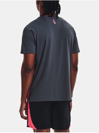 Růžovo-šedé pánské sportovní tričko Under Armour UA ISO-CHILL LASER HEAT SS  