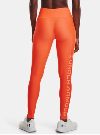 Oranžové dámské sportovní legíny Under Armour Armour Branded Legging   