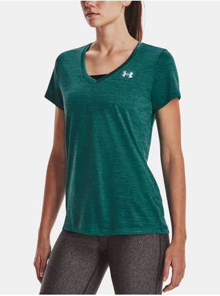 Zelené dámske športové melírované tričko Under Armour Tech SSV
