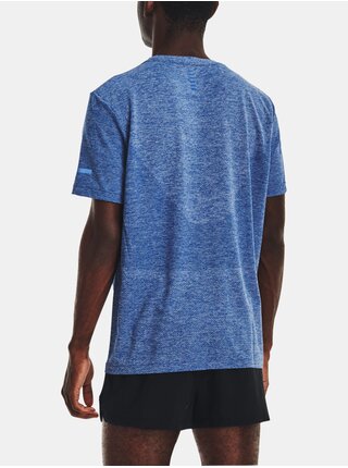 Modré pánské sportovní tričko Under Armour UA SEAMLESS STRIDE SS   
