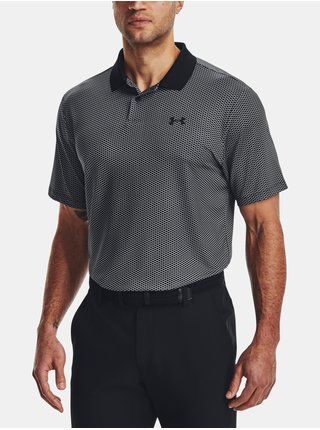 Černé vzorované sportovní polo tričko Under Armour UA Perf 3.0 Printed Polo  