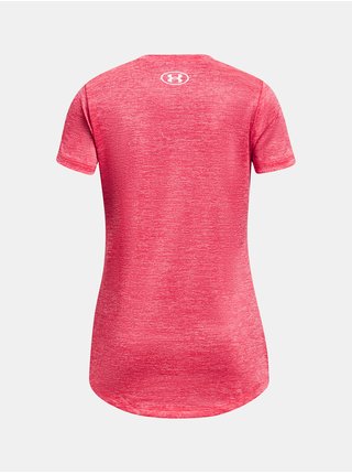 Ružové dievčenské športové tričko Under Armour Tech BL Twist SS