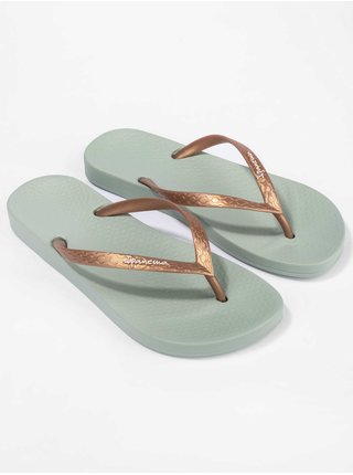 Papuče, žabky pre ženy Ipanema - svetlozelená, bronzová