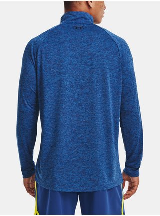 Modré pánské sportovní tričko se stojáčkem Under Armour UA Tech 2.0 1/2 Zip 