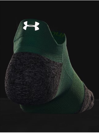 Svetlozelené športové ponožky Under Armour UA AD Run Cushion 1pk NS Tab