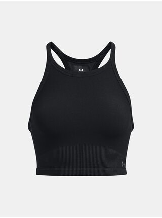 Černý dámský sportovní crop top Under Armour Rush Seamless Tank   