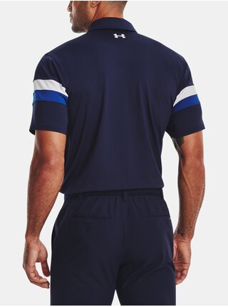 Tmavě modré pánské sportovní polo tričko Under Armour UA T2G Color Block Polo  