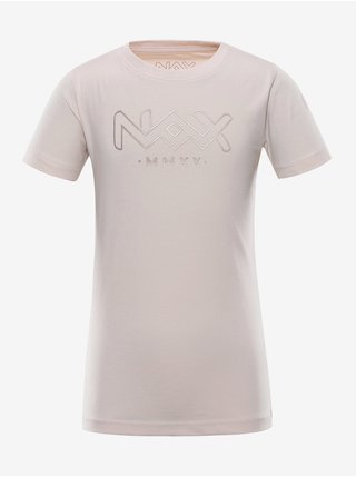 Dětské triko nax NAX UKESO neutrální / zemitá
