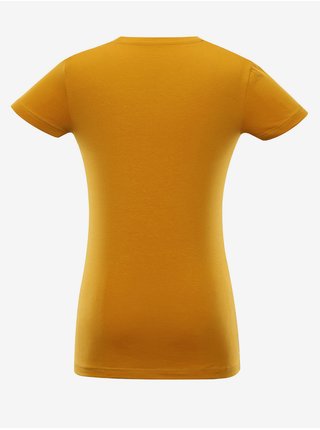 Dámské bavlněné triko ALPINE PRO CELGA žlutá