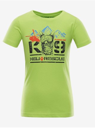 Dětské bavlněné triko ALPINE PRO MONCO zelená
