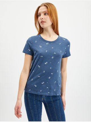 Modré dámské vzorované tričko GAP 