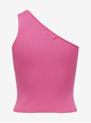 Růžové dámské crop top tílko JDY Nanna