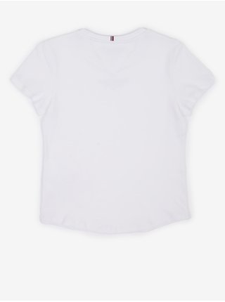 Biele dievčenské tričko Tommy Hilfiger