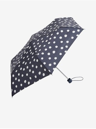 Tmavě modrý dámský puntíkovaný deštník s technologií Stormwear™ Marks & Spencer  